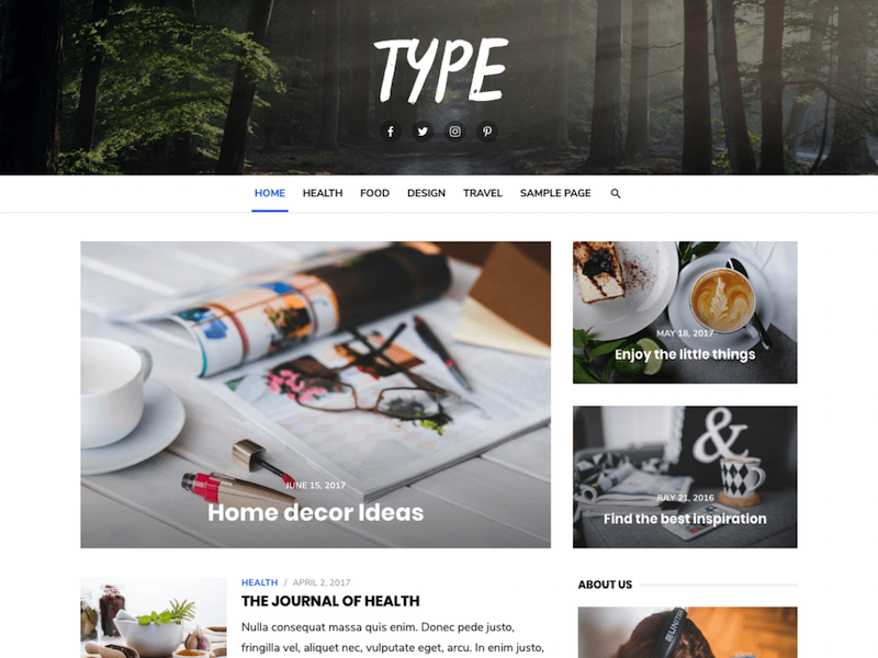 Type WordPress Theme
