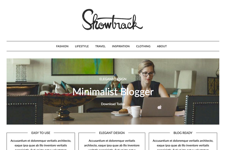 Minimalistblogger WordPress theme can be downloaded for free