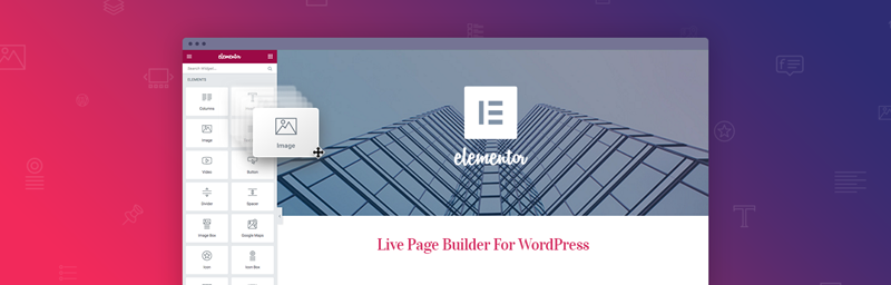 Elementor page builder plugin for WordPress