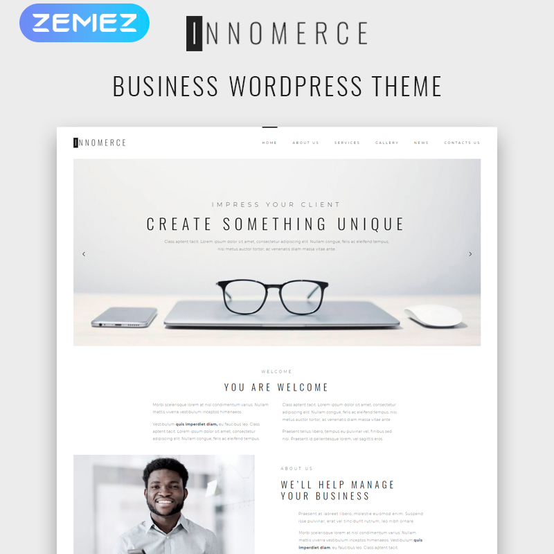 Innomerce WordPress template made for Elementor