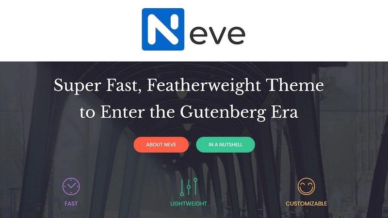 Neve WordPress theme can be downloaded for free