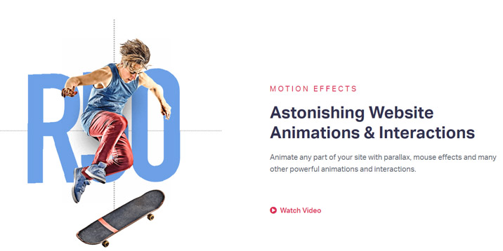 Motion Effects and Mouse Effects