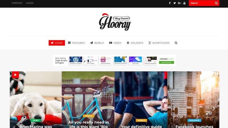 Hooray-Blog WordPress Theme