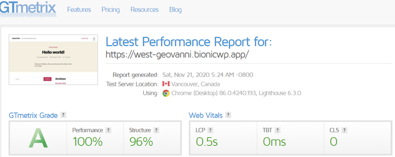 BioNicWP latest report 