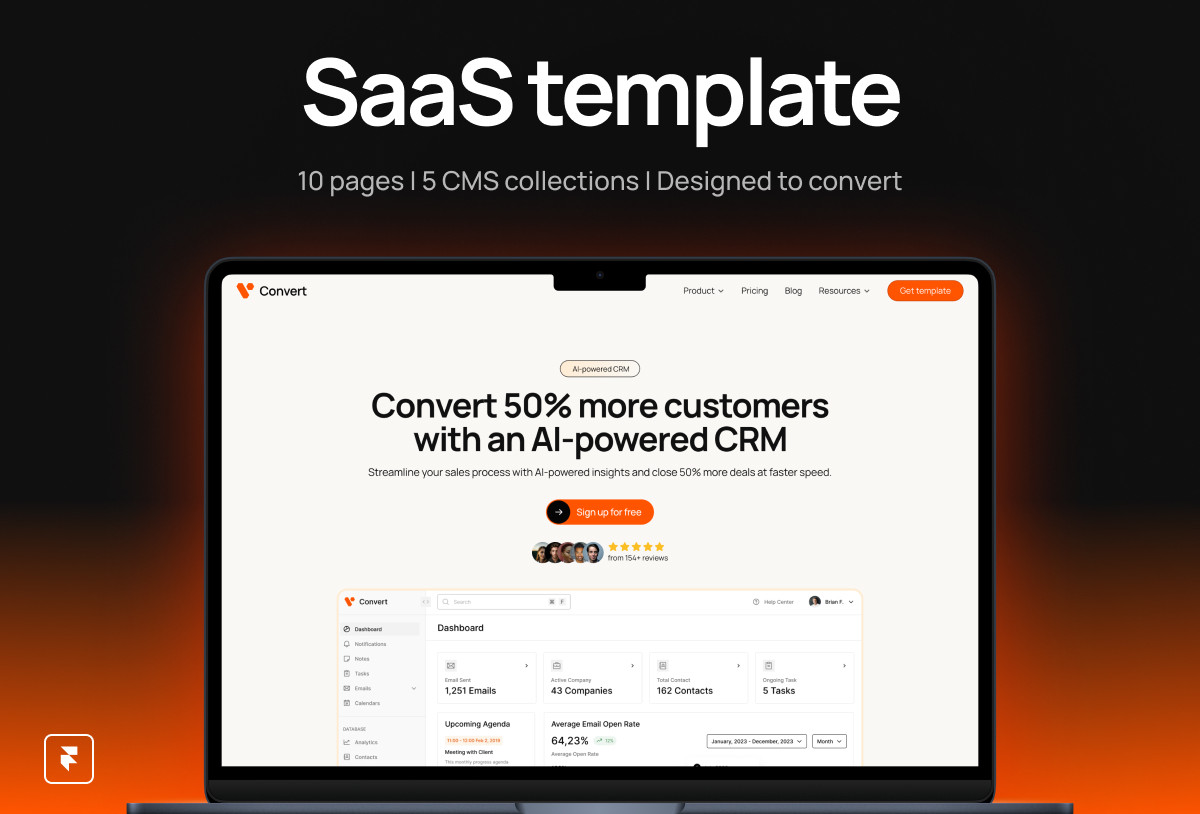 Convert - SaaS template Preview Image 1