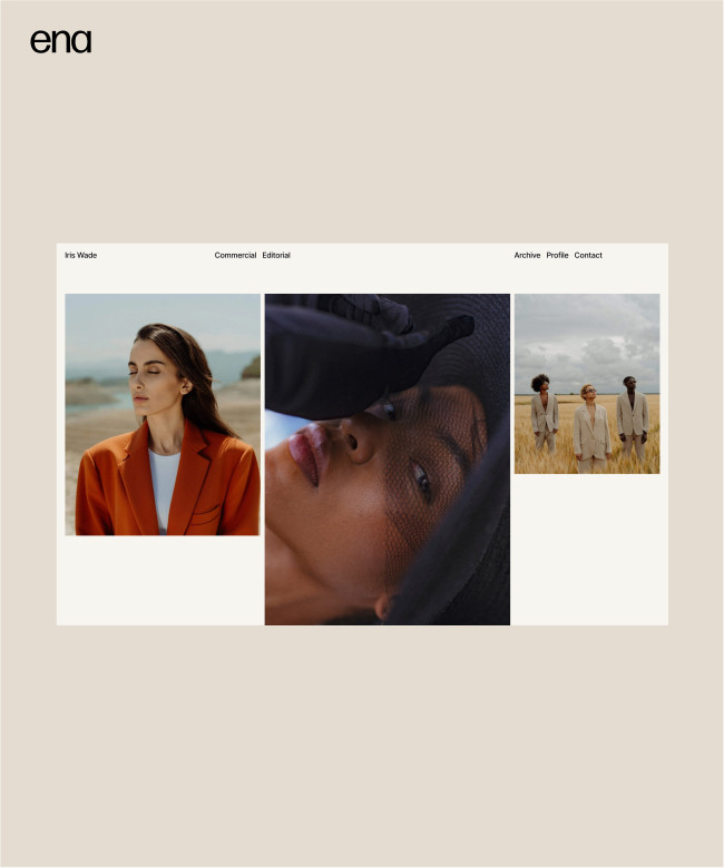Iris Wade — Framer Portfolio Template Thumbnail