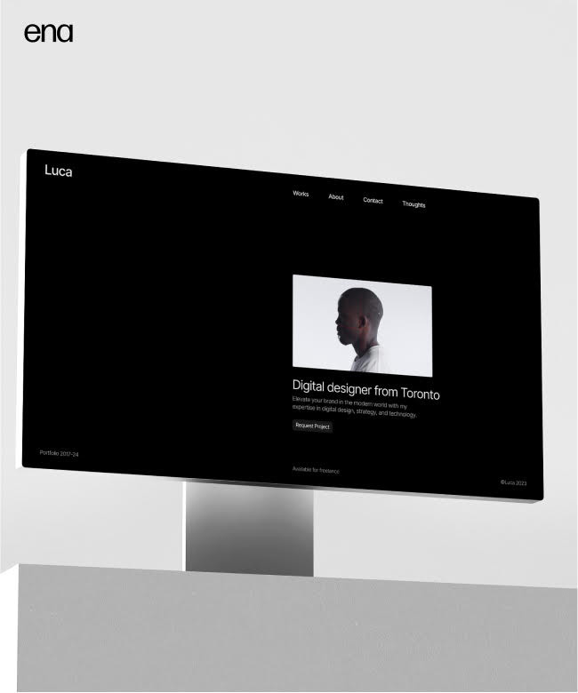 Luca — Portfolio Template Thumbnail
