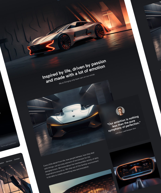 Stingray — One-page template Thumbnail